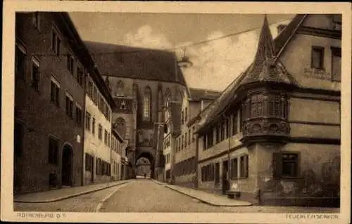 11 alte Ak Rothenburg ob der Tauber Mittelfranken, diverse Ansichten