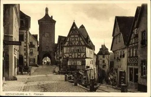 11 alte Ak Rothenburg ob der Tauber Mittelfranken, diverse Ansichten