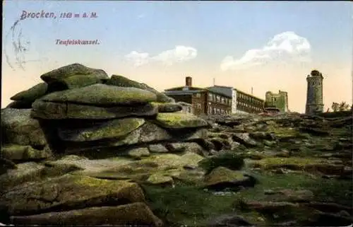 10 alte Ak Brocken Nationalpark Harz, diverse Ansichten
