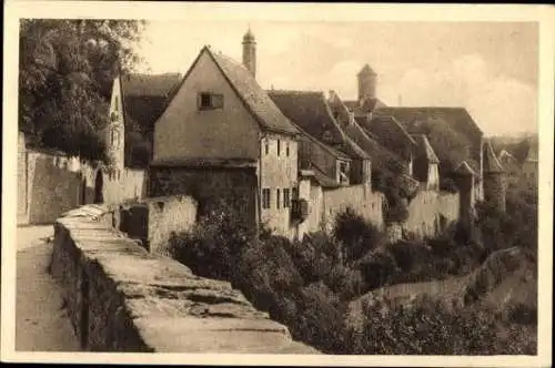 10 alte Ak Rothenburg ob der Tauber Mittelfranken, diverse Ansichten