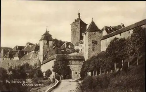 10 alte Ak Rothenburg ob der Tauber Mittelfranken, diverse Ansichten