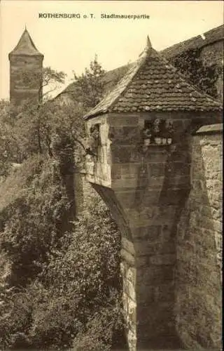 10 alte Ak Rothenburg ob der Tauber Mittelfranken, diverse Ansichten