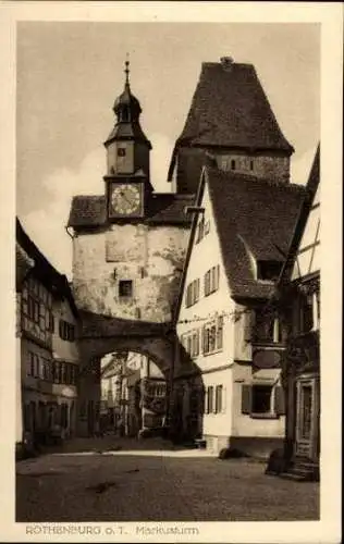 10 alte Ak Rothenburg ob der Tauber Mittelfranken, diverse Ansichten