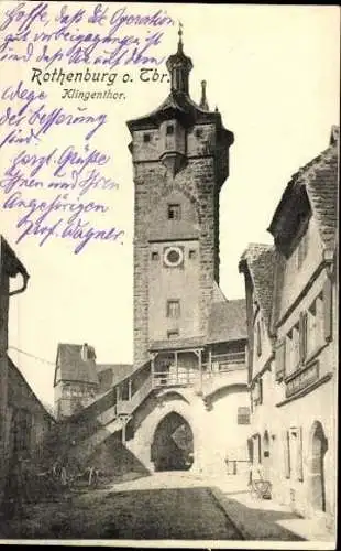 10 alte Ak Rothenburg ob der Tauber Mittelfranken, diverse Ansichten