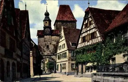 10 alte Ak Rothenburg ob der Tauber Mittelfranken, diverse Ansichten