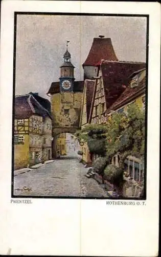 10 alte Ak Rothenburg ob der Tauber Mittelfranken, diverse Ansichten