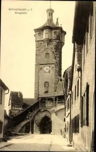 10 alte Ak Rothenburg ob der Tauber Mittelfranken, diverse Ansichten