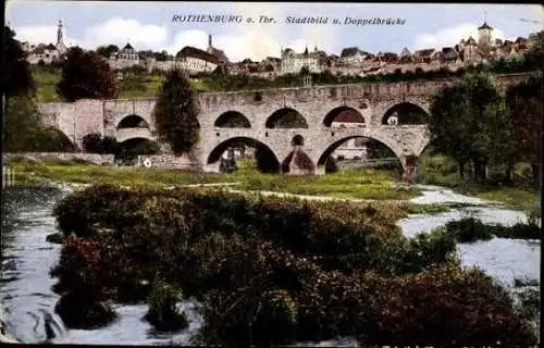 10 alte Ak Rothenburg ob der Tauber Mittelfranken, diverse Ansichten