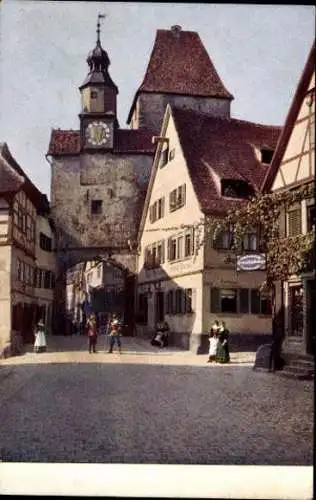 10 alte Ak Rothenburg ob der Tauber Mittelfranken, diverse Ansichten