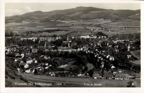 Foto Ak Český Krumlov Böhmisch Krumau Südböhmen, Panorama, Kleť, Schöninger