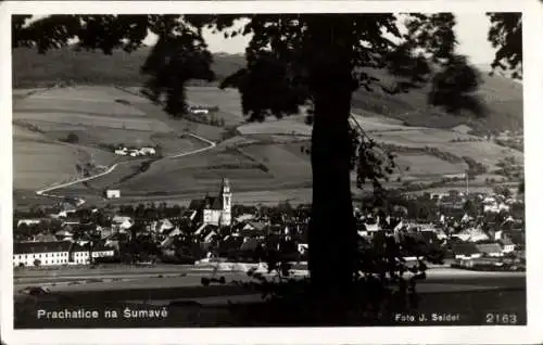 Foto Ak Prachatice Prachatitz Südböhmen, Gesamtansicht