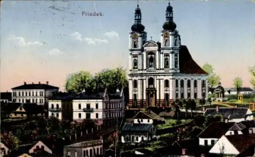 Ak Frýdek Místek Friedek Friedeck Region Mährisch Schlesien, Basilika
