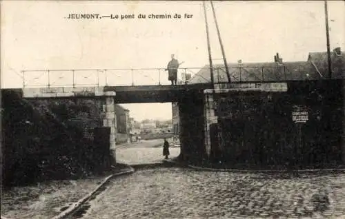 Ak Jeumont Nord, Eisenbahnbrücke