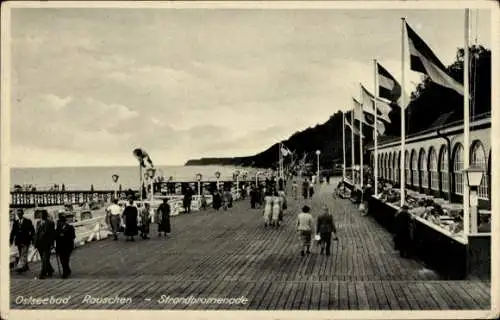 Ak Swetlogorsk Ostseebad Rauschen Ostpreußen, Strandpromenade