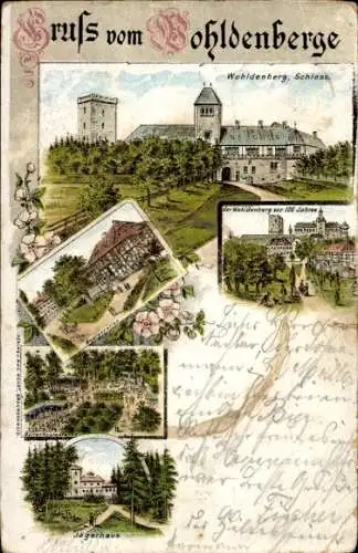 Litho Silium Holle in Niedersachsen, Burg Wohldenberg, Jägerhaus