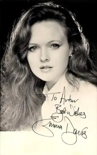 Ak Schauspielerin Emma Davies, Portrait, Autogramm