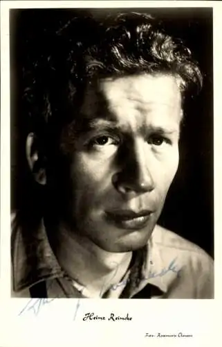 Ak Schauspieler Heinz Reineke, Portrait, Autogramm