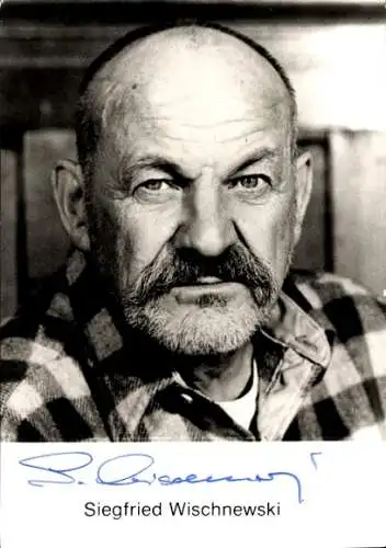 Ak Schauspieler Siegfried Wischnewski, Portrait, Autogramm