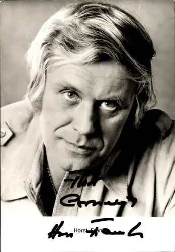 Ak Schauspieler Horst Frank, Portrait, Autogramm
