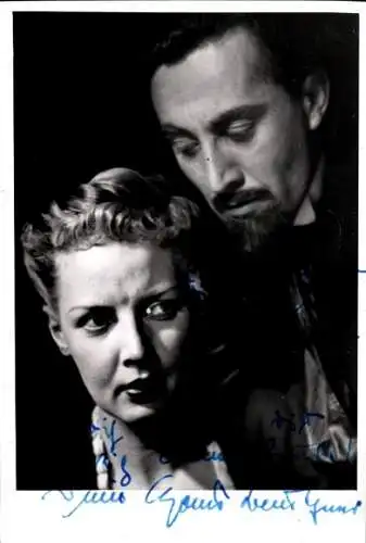 Ak Schauspielerin Irene Dodel, Schauspieler Hans Beuthner, Portrait, Autogramm