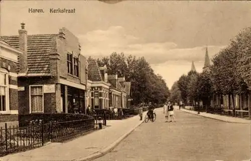 Ak Haren Groningen Niederlande, Kerkstraat