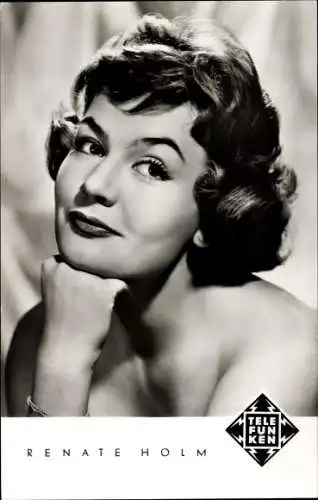 Ak Schauspielerin und Sängerin Renate Holm, Portrait