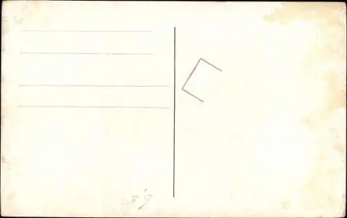 Künstler Ak Eudes, Zwei Papageien, Blume