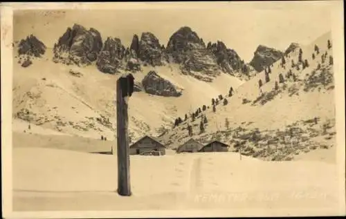 Ak Grinzens in Tirol, Kemater Alm, Winter