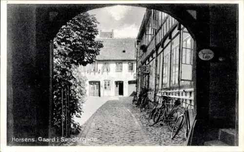 Ak Horsens Dänemark, Gaard i Sondergade