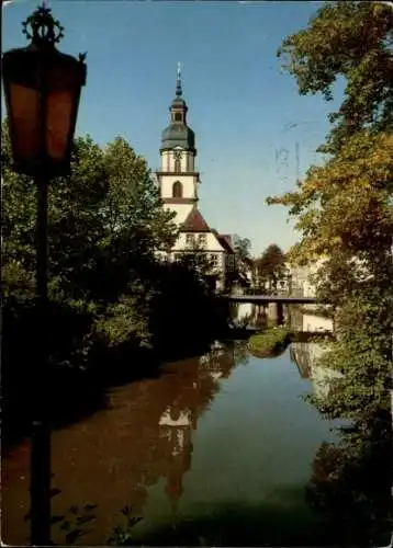 Ak Erbach im Odenwald Hessen, an der Mümling, Teilansicht