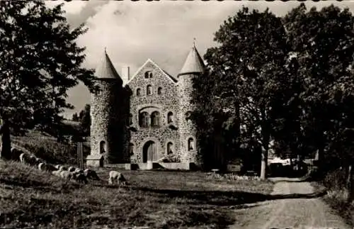 Ak Bischofsheim an der Rhön, Berggasthof und Pension Schloss Holzberg