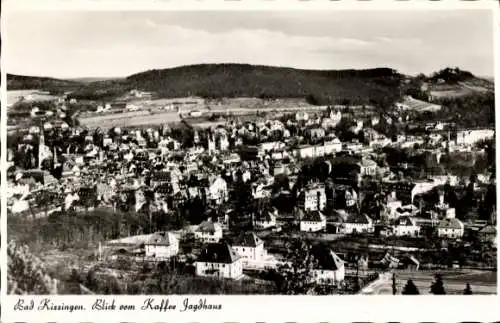 Ak Bad Kissingen Unterfranken Bayern, Totalansicht, Blick vom Kaffee Jagdhaus Messerschmitt