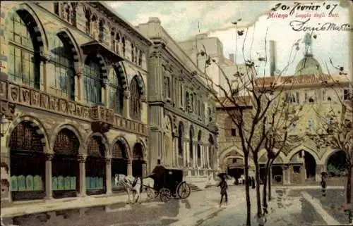 Ak Milano Mailand Lombardia, Loggia