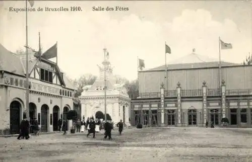 Ak Brüssel Brüssel, Ausstellung von 1910, Salle des Fetes, An den Herzog von Brabant, Festsaal