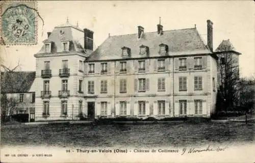 Ak Thury en Valois Oise, Chateau de Collinance