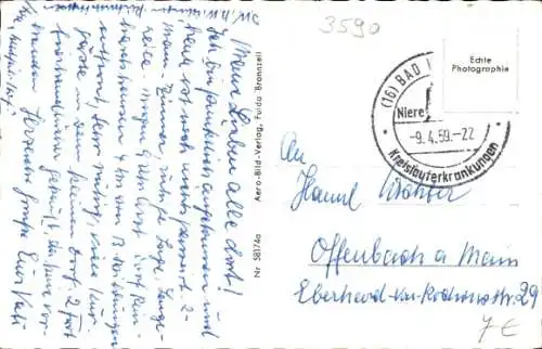 Ak Reinhardshausen Bad Wildungen Hessen, Totalansicht