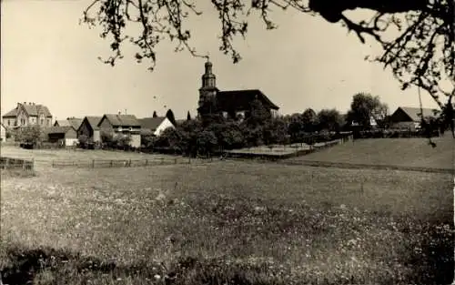 Ak Oberweimar Weimar an der Lahn Hessen, Teilansicht, Kirche