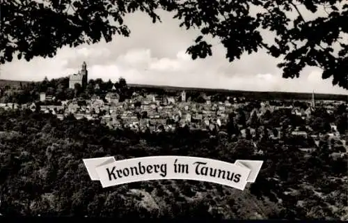 Ak Kronberg im Taunus, Totalansicht, Kirche