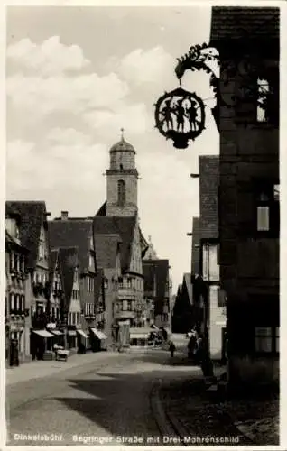 Ak Dinkelsbühl in Mittelfranken, Segringer Straße, Drei-Mohrenschild