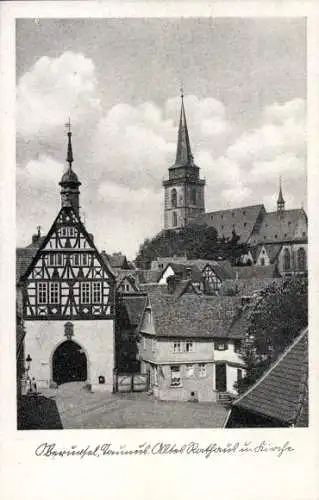 Ak Oberursel im Hochtaunuskreis Hessen, Altes Rathaus, Kirche