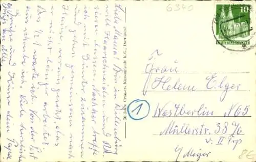 Ak Dillenburg in Hessen, Teilansicht, Burg