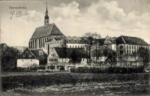 Ak Himmelkron in Oberfranken, Teilansicht, Kirche