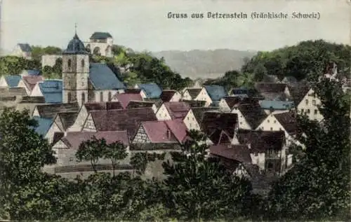 Ak Betzenstein in Oberfranken, Teilansicht, Kirche