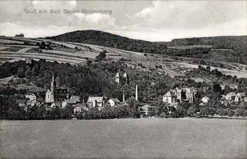 Ak Bad Soden Salmünster in Hessen, Stolzenberg, Panorama, Kirchtürme