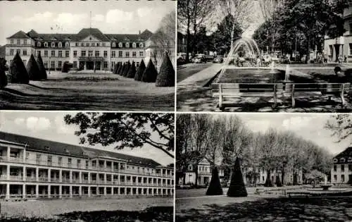 Ak Mainz am Rhein, Universitätskliniken, Springbrunnen