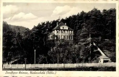 Ak Niederscheld Dillenburg in Hessen, Landhaus Weimar