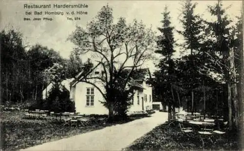 Ak Bad Homburg vor der Höhe Hessen, Restaurant Hardersmühle