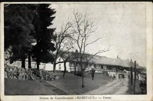 Ak Masevaux Masmünster Elsass Haut Rhin, Maison de Convalescence, Ferme