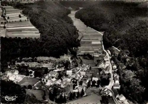 Ak Graufthal Eschbourg Eschburg Elsass Bas Rhin, Vallee de la Zinsel, Luftaufnahme