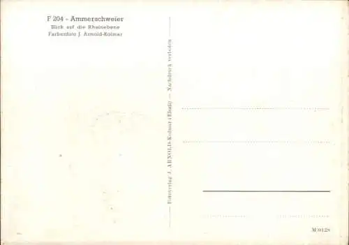 Ak Ammerschwihr Ammerschweier Haut Rhin, Kirche, Ort, Rheinebene